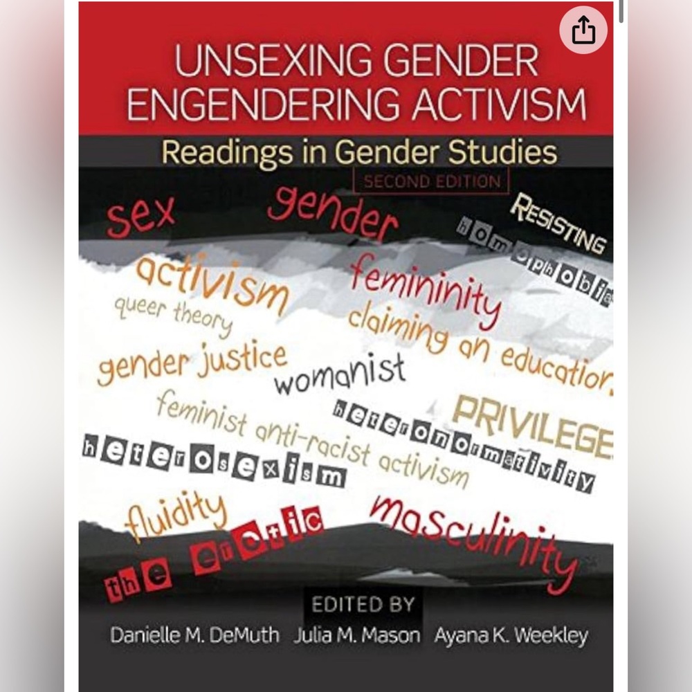 UNSEXING GENDER ENGENDERING ACTIVISM Readings in Gender Studies Paperback book.